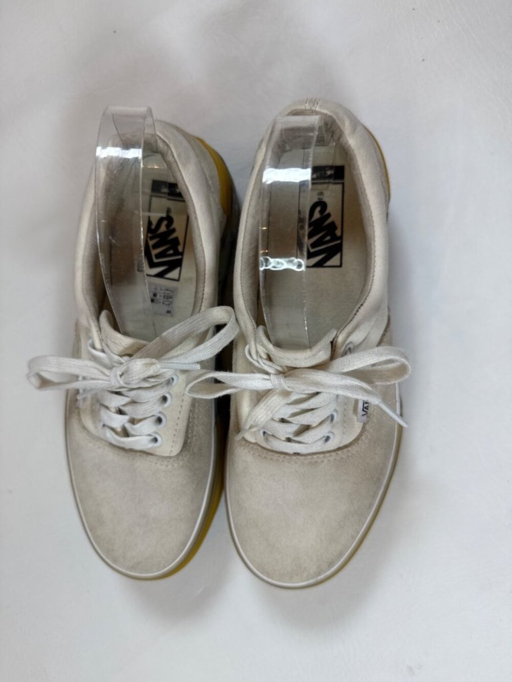 Vans Era Stacked LX Suede Sneakers unisex Neutral Leaf Print Sole M7 / W8.5 - Picture 2 of 10